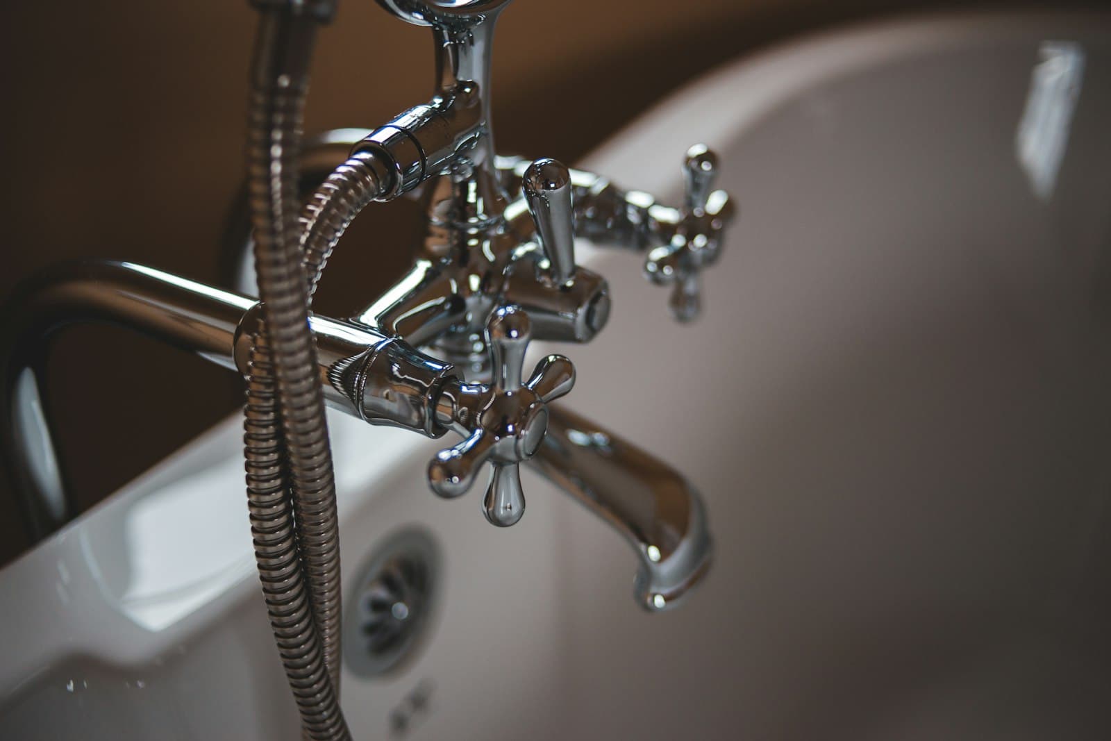Copper plumbing pipes and shutoff valves