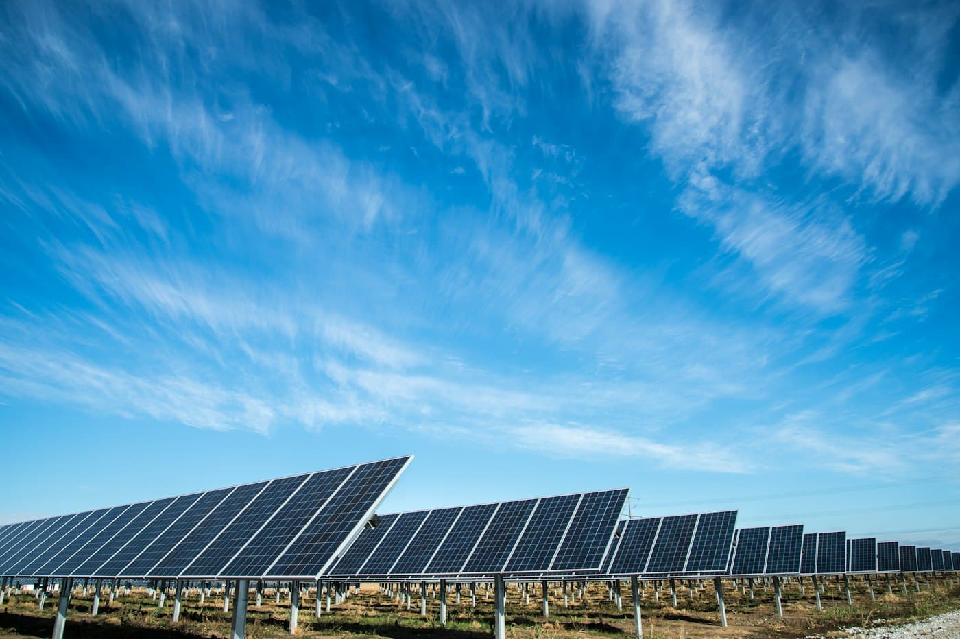 Solar panels mounted on a house roof